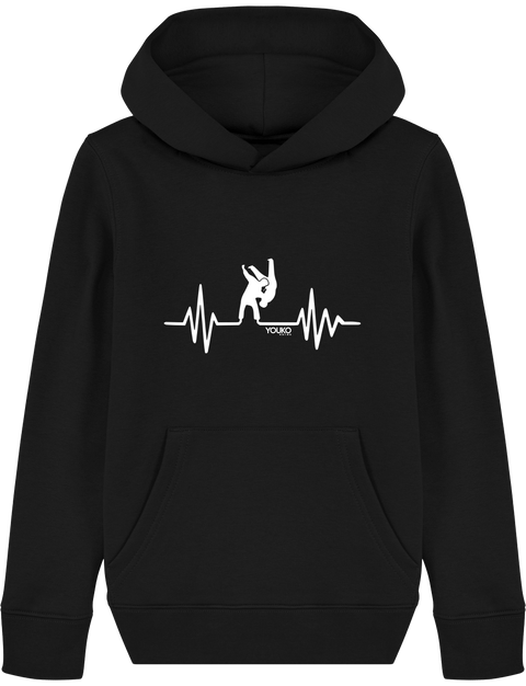 SWEAT SHIRT CAPUCHE KIDS - JUDO HEARTRATE Tunetoo