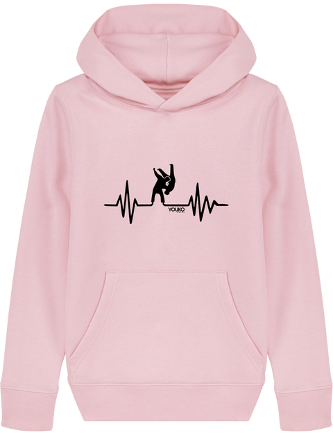 SWEAT SHIRT CAPUCHE KIDS - JUDO HEARTRATE Tunetoo