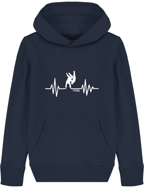 SWEAT SHIRT CAPUCHE KIDS - JUDO HEARTRATE Tunetoo