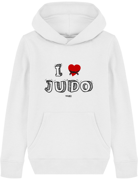 SWEAT SHIRT CAPUCHE KIDS - I LOVE JUDO Tunetoo