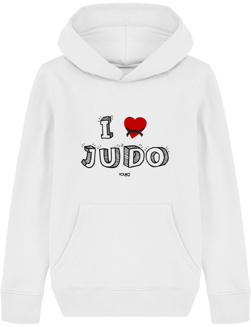 SWEAT SHIRT CAPUCHE KIDS - I LOVE JUDO Tunetoo