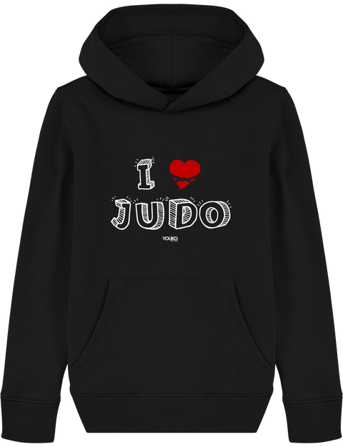 SWEAT SHIRT CAPUCHE KIDS - I LOVE JUDO Tunetoo