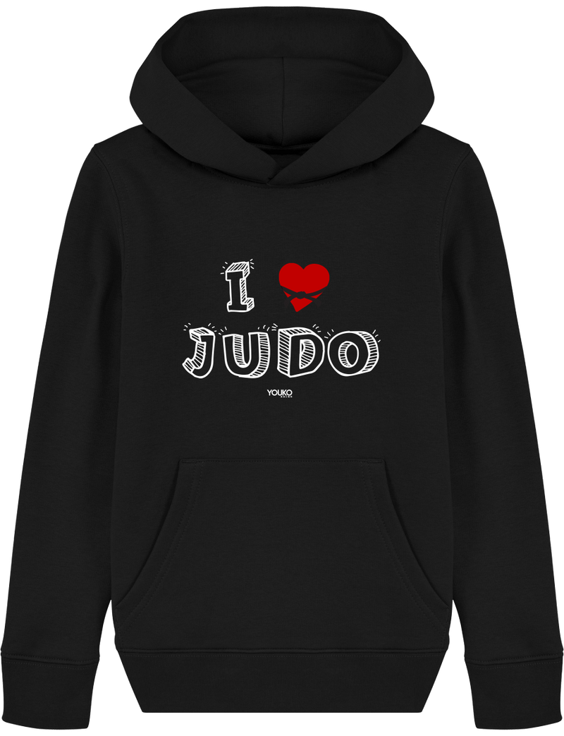 SWEAT SHIRT CAPUCHE KIDS - I LOVE JUDO Tunetoo
