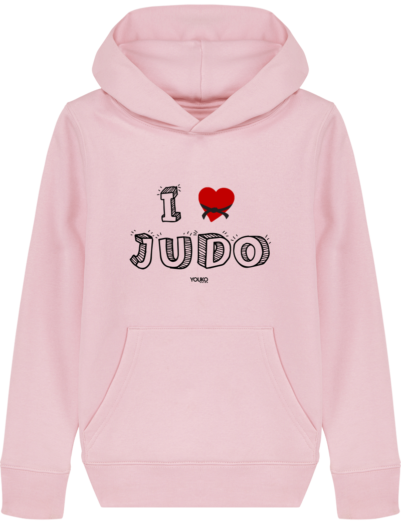 SWEAT SHIRT CAPUCHE KIDS - I LOVE JUDO Tunetoo