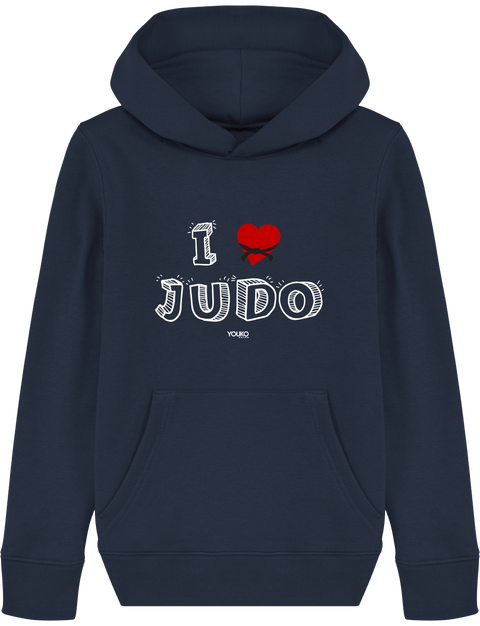 SWEAT SHIRT CAPUCHE KIDS - I LOVE JUDO Tunetoo