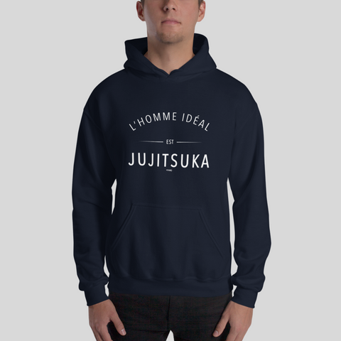 SWEAT SHIRT CAPUCHE HOMME - L'HOMME IDEAL EST JUJITSUKA Tunetoo