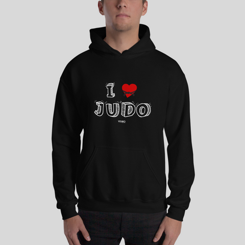SWEAT SHIRT CAPUCHE HOMME - I LOVE JUDO Tunetoo