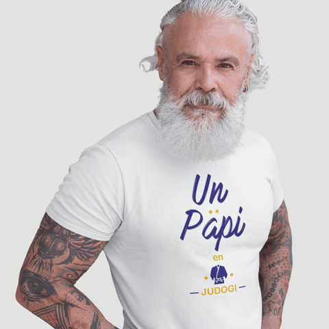 T-SHIRT HOMME - UN PAPI EN JUDOGI Tunetoo