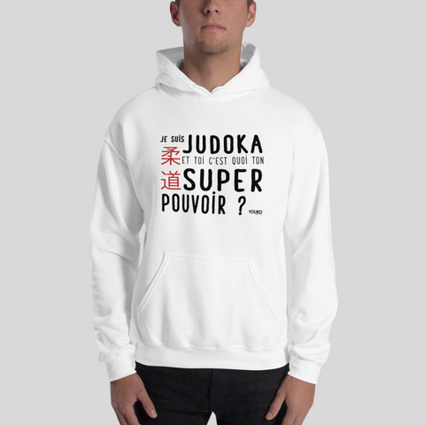 SWEAT SHIRT CAPUCHE HOMME - SUPER POUVOIR Tunetoo